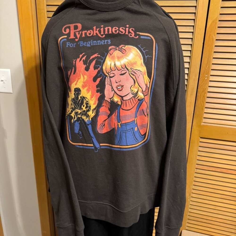 "Pyrokinesis for Beginners" Steven Rhodes Sweatshirt 3XL (See Description)